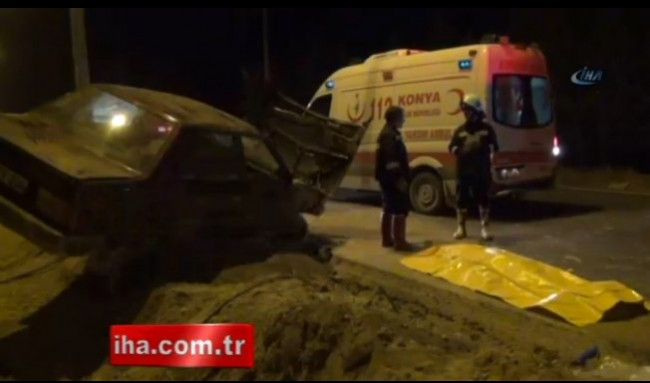 Konya Ereğli ilçesinde trafik kazası