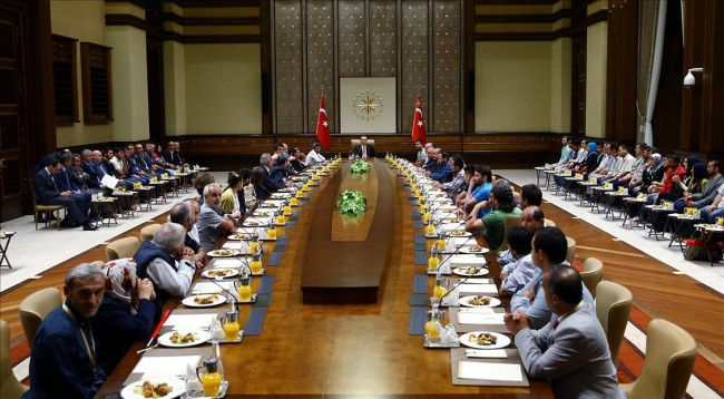 Cumhurbaşkanı işçileri kabul etti