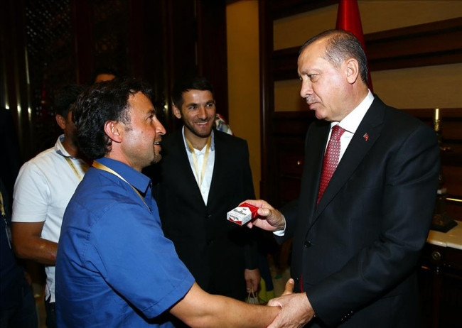 Cumhurbaşkanı işçileri kabul etti