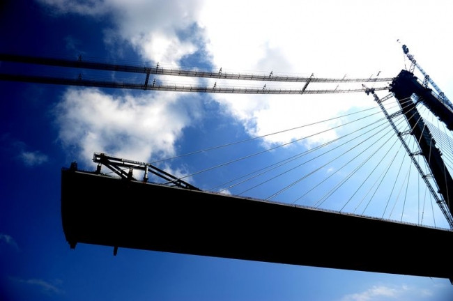 3. Köprü projesinde iki yakanın birleşmesine 585 metre kaldı
