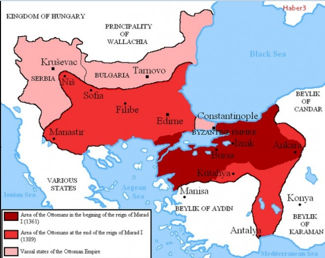 Osmanlı devleti toprakları böyleydi