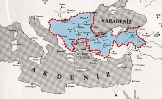 Osmanlı devleti toprakları böyleydi