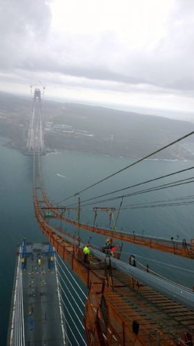 Yavuz Sultan Selim Köprüsü’nde iki yakanın birleşmesine 535 metre