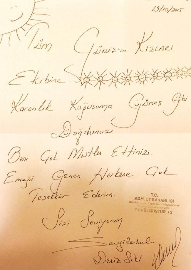Deniz Seki'den Güneşin Kızları ekibine teşekkür