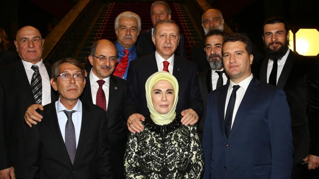 Cumhurbaşkanlığı Sarayı'ndaki resepsiyondan kareler
