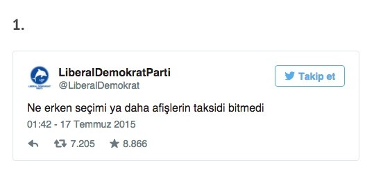 O parti öyle bir tweet attı ki...