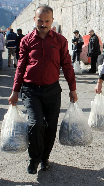 Kilosu 1 liradan satılan hamsiye yoğun ilgi