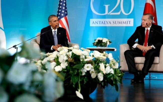 Obama Erdoğan görüşmesinden kareler