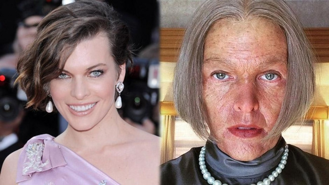Milla Jovovich de yaşlandı
