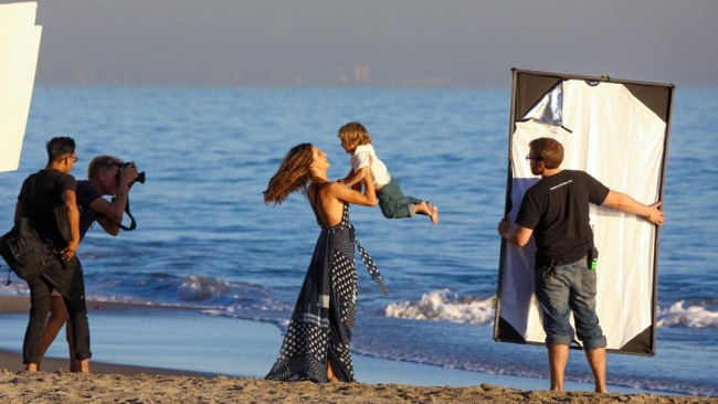Alessandra Ambrosio oğluyla birlikte modellik yaptı