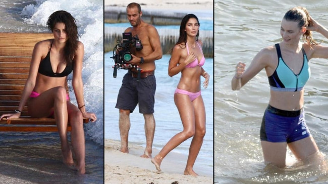 Victoria'S Secret modelleri çekimde