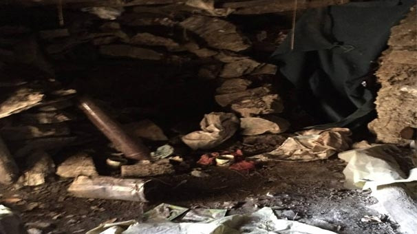 İşte o PKK'lıların sığınağı