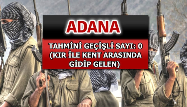 İl il PKK'lı teröristlerin sayısı
