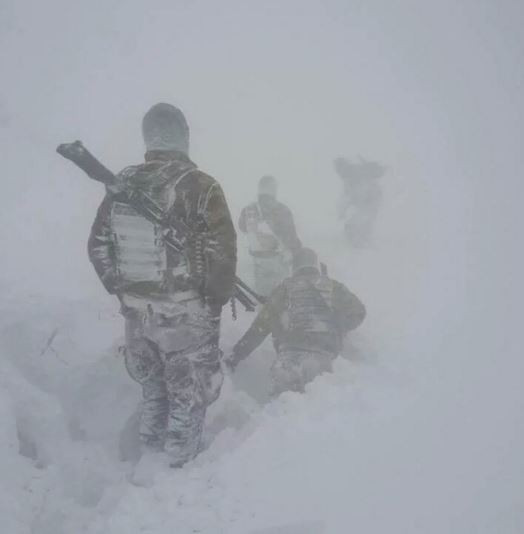 Dondurucu soğukta PKK operasyonu