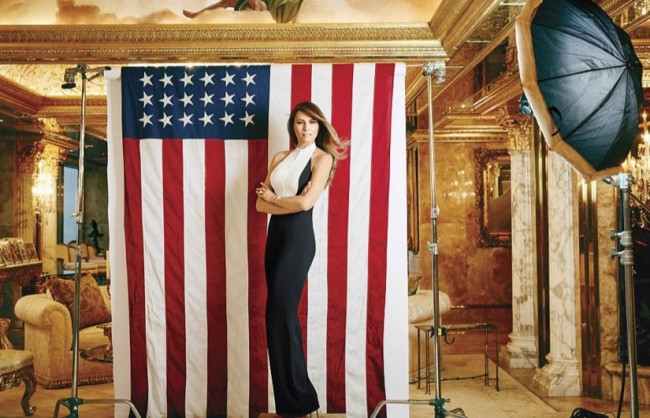 Melania Trump eşine destek oldu