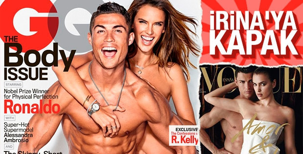 Ronaldo ile Alessandra Ambrosio GQ kapağında !