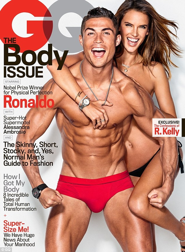 Ronaldo ile Alessandra Ambrosio GQ kapağında !