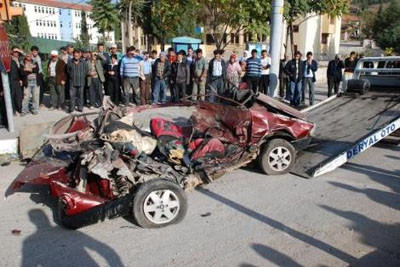 Bu otomobilden sağ çıktılar