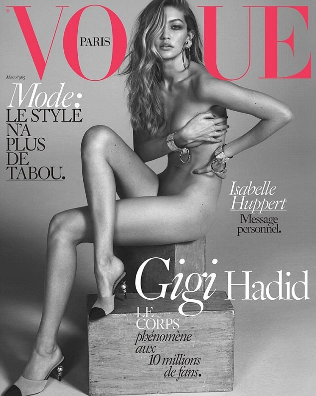 Gigi Hadid Vogue'ye kapak oldu