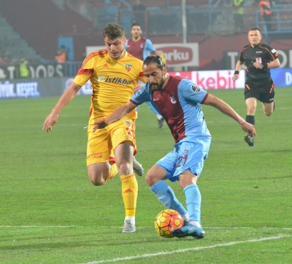 Trabzonspor-Kayserispor maçından kareler