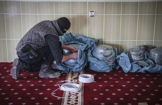 PKK camiye patlayıcı saklamış