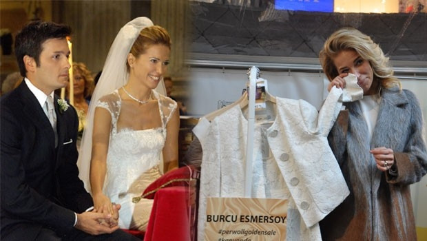 Burcu Esmersoy hayır için nikah kıyafetini sattı