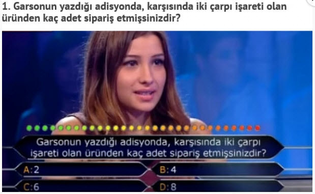 Kim Milyoner Olmak İsterde bilinmeyen basit sorular
