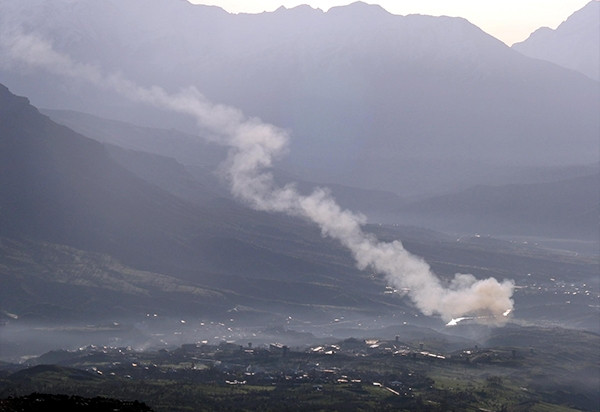 Teröristlere bomba yağdı