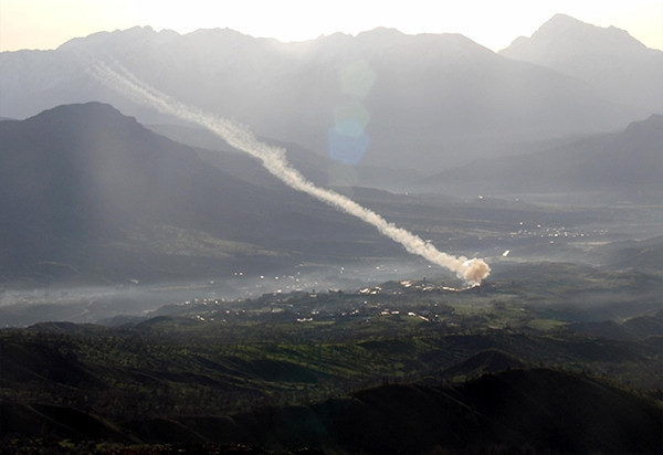 Teröristlere bomba yağdı