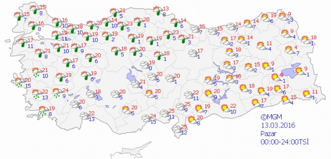 Yağışlı hava geri dönüyor; 5 günlük hava tahminleri