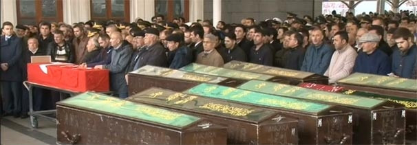 Ankara şehitlerine veda.. Yürek yakan görüntüler
