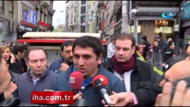 İstiklal caddesinde patlama anını anlattı