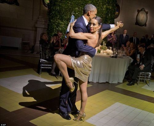 Obama'dan tango şov