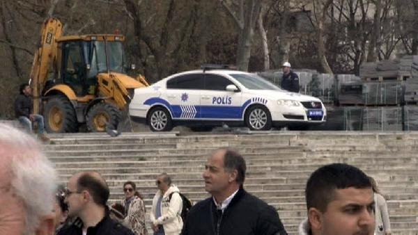 Taksim'de Erdoğan hareketliliği