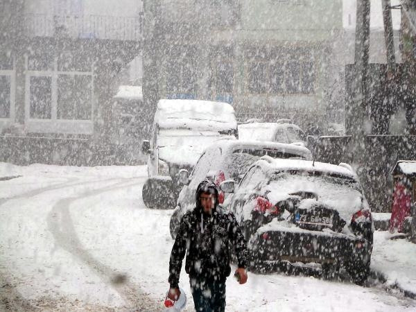 Mart'ın 30'unda lapa lapa kar yağdı