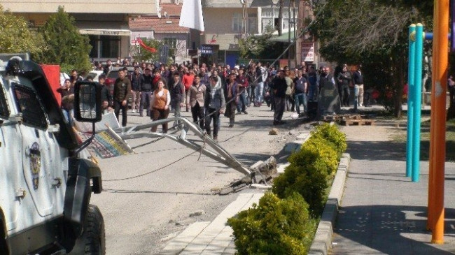 O teröristin cenazesinde yoğun güvenlik önlemi