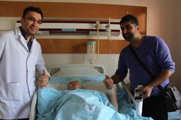 Karnından 12 kiloluk kist çıktı
