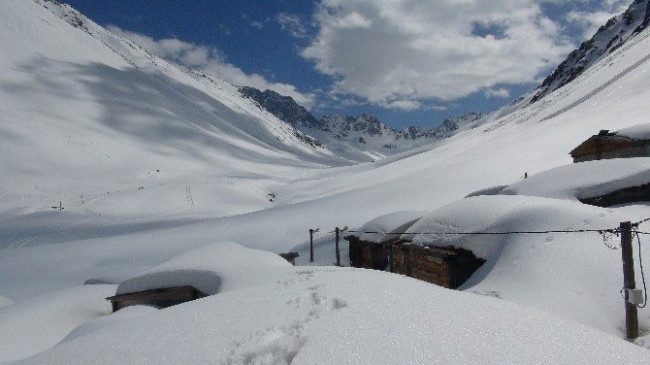 Rize'den kar manzaraları