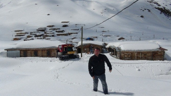 Rize'den kar manzaraları