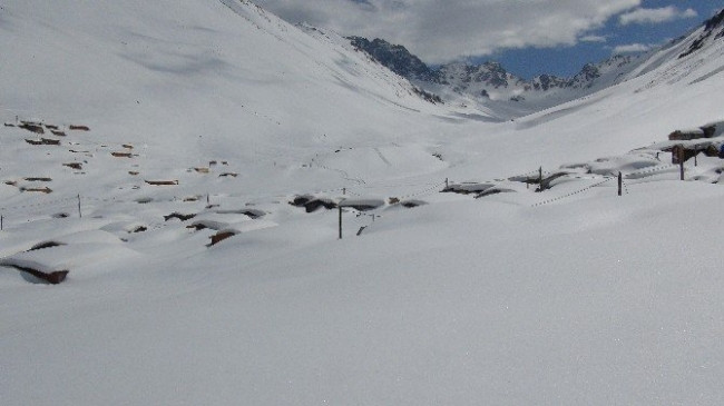 Rize'den kar manzaraları