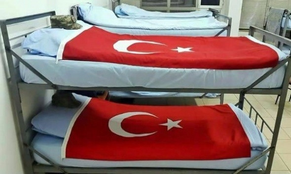 Şehitlerin yatakları boş bırakılmadı