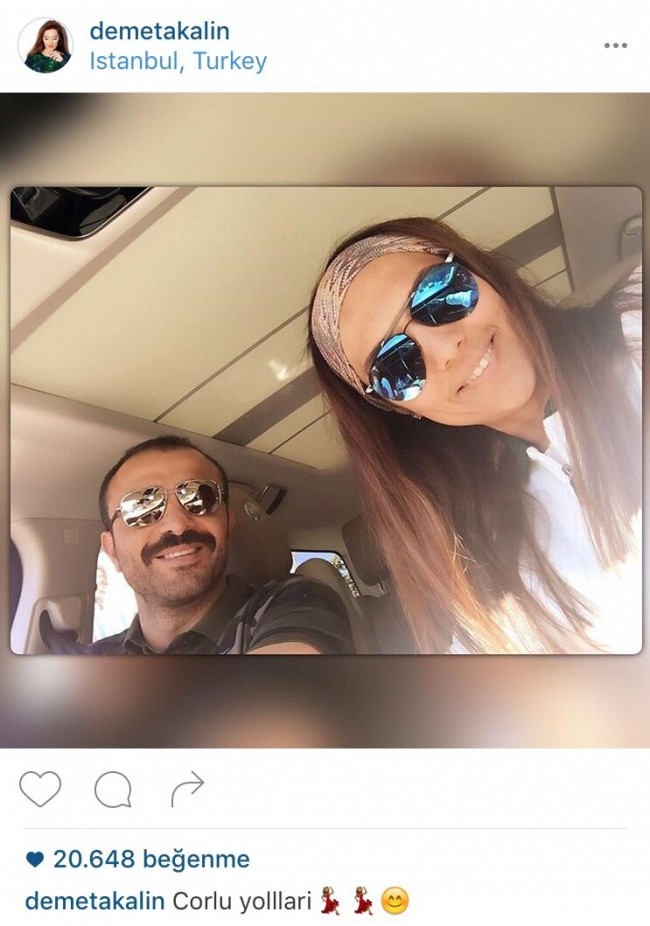 Demet Akalın emniyet şeridini ihlal etti !