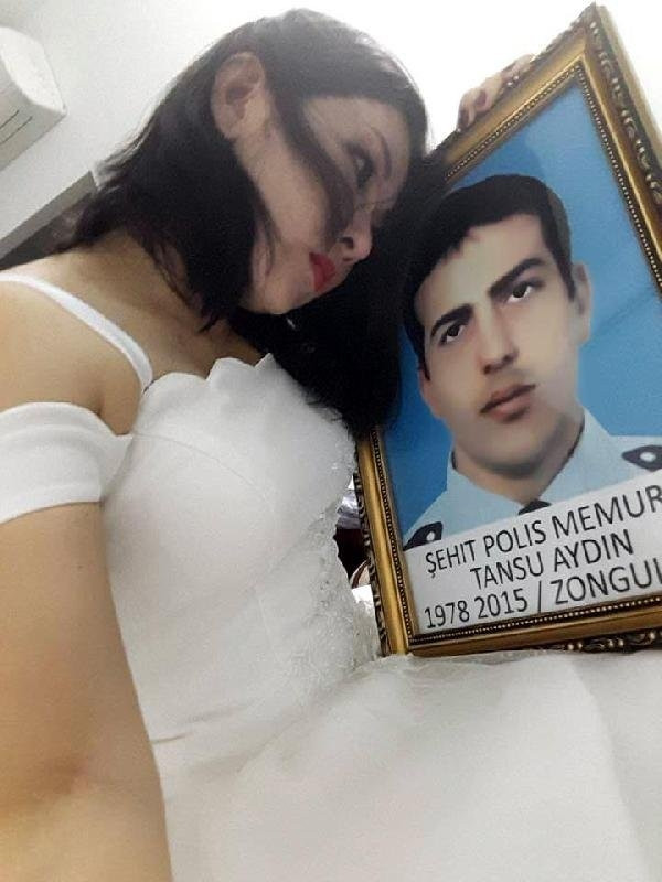 Şehidin Vietnamlı eşi gelinlik giydi