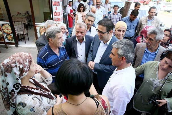 Sur ilçesine giden HDP'lilere soğuk duş