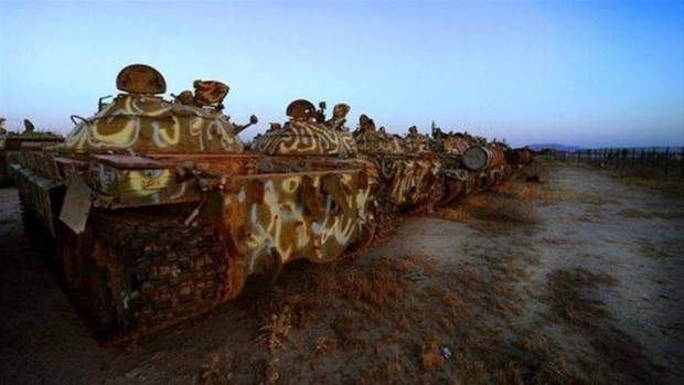 Tank mezarlığı ortaya çıktı