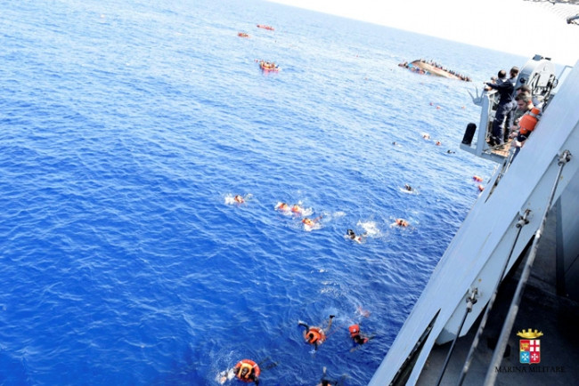 550 göçmen son anda kurtarıldı