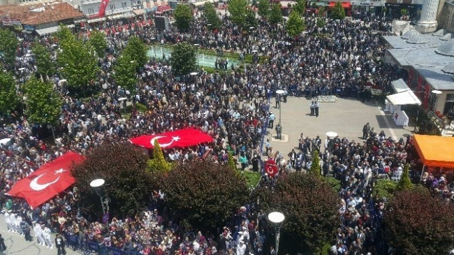 Şehit babaya son bakış