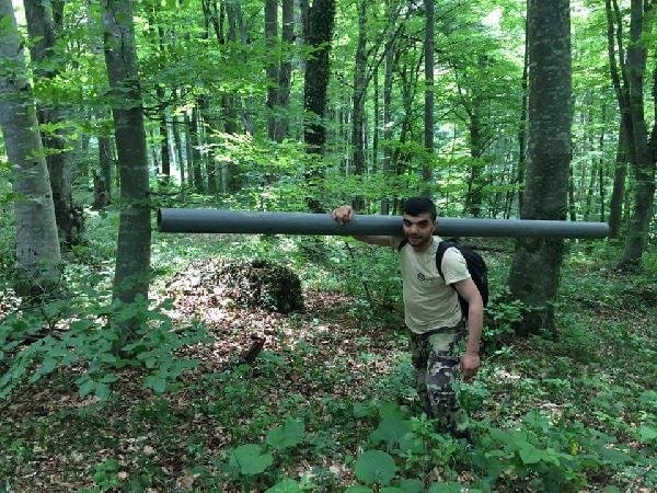 820 metre rakımlı tepeye Türk bayrağı asıldı