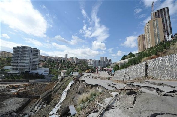 Ankara'da çöken yol için açıklama geldi