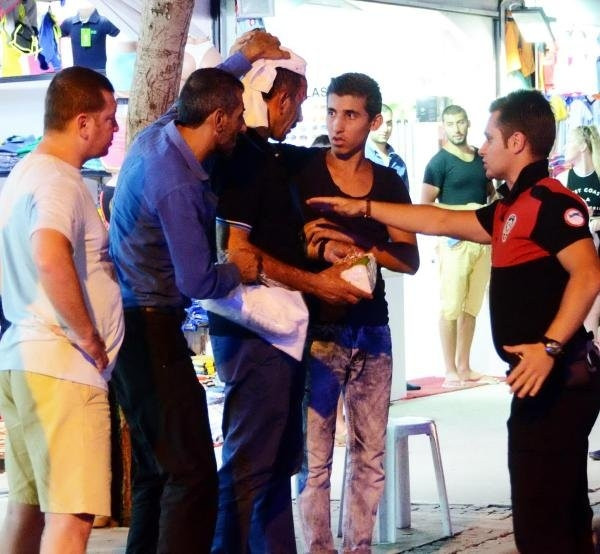 Bodrum'da taşlı sopalı kavga
